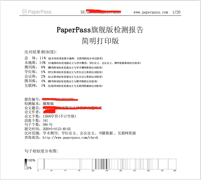 論文查重檢測(cè)報(bào)告樣例